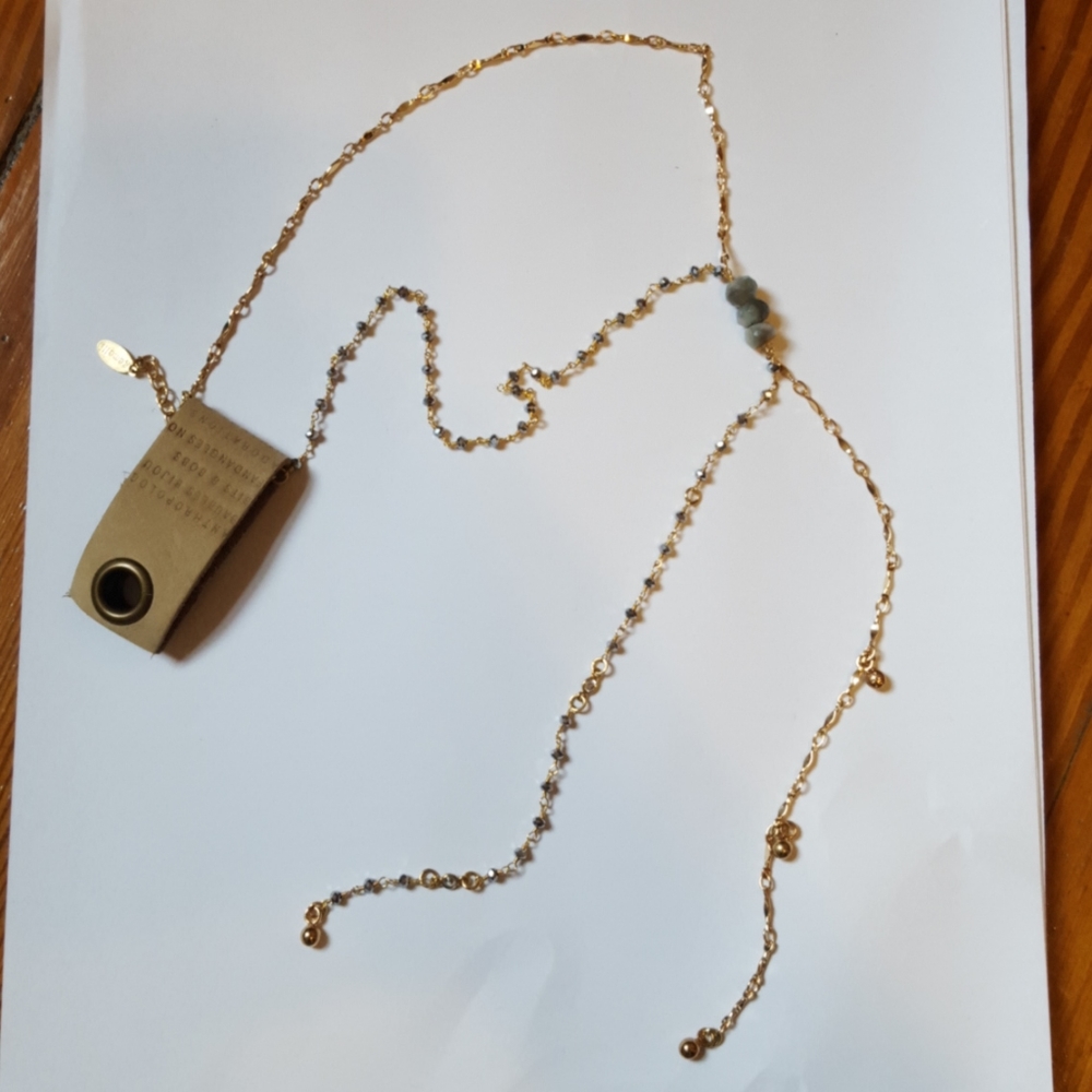 Anthropologie Gemelli Niki Lariat Necklace Defect